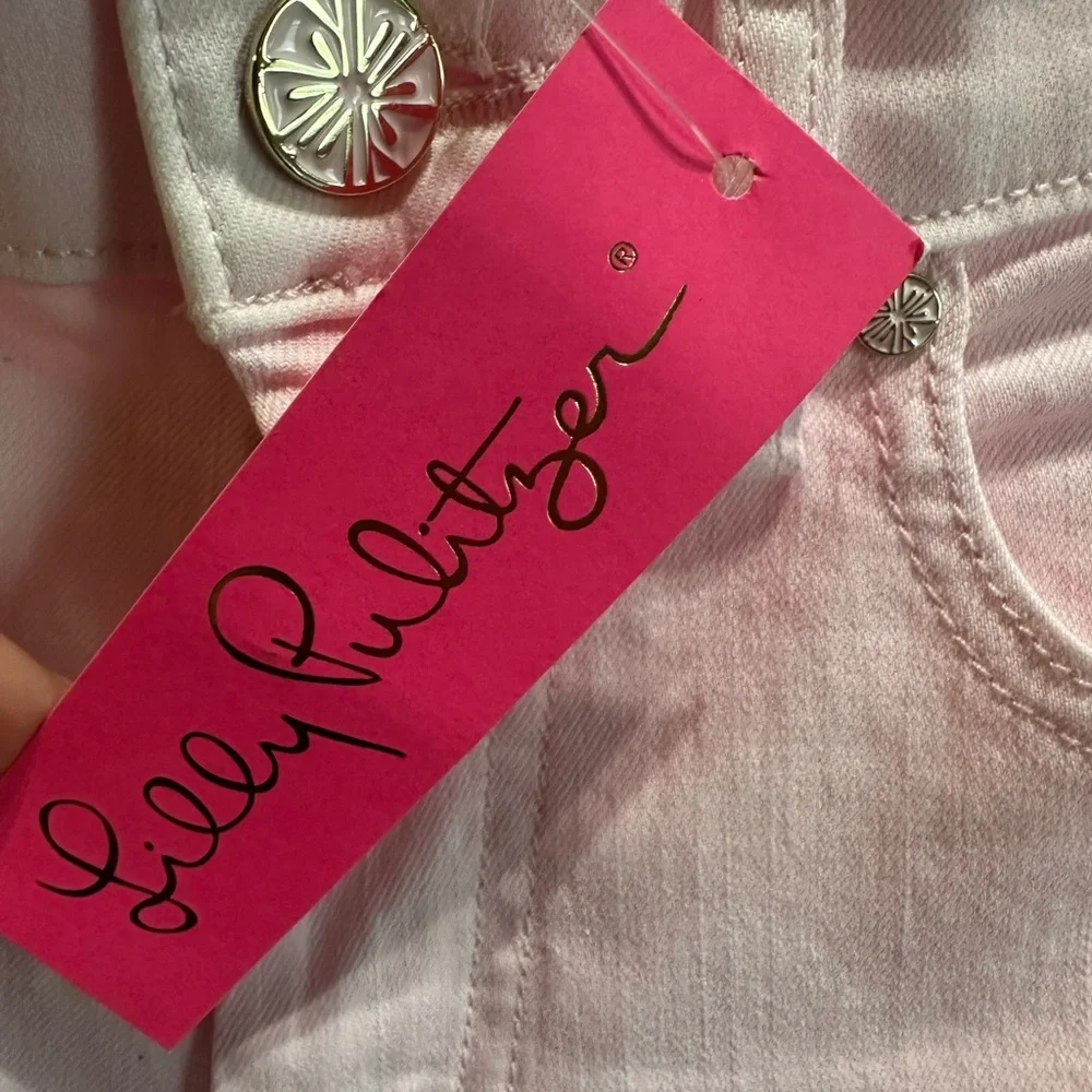 Lilly Pulitzer NWT Annet Crop Flare Jeans in Misty Pink Size 8. - Picture 4 of 6